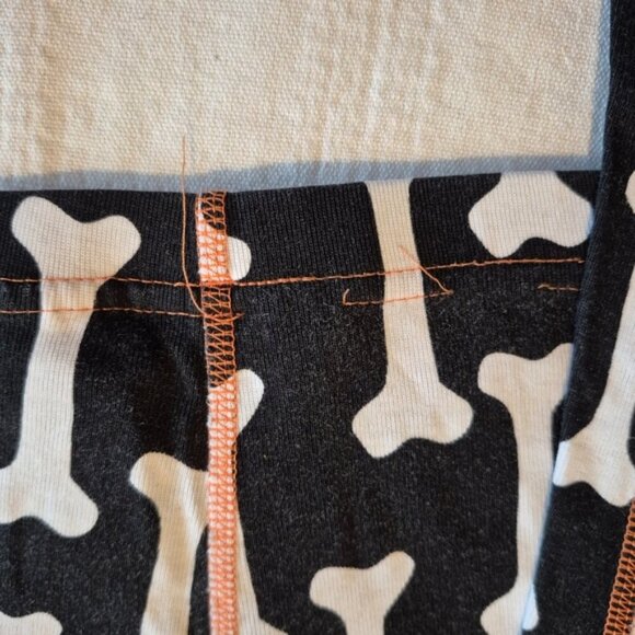 Hanna Andersson boys size size 140 or 10 pajama pants black & white bones EUC - Picture 5 of 5